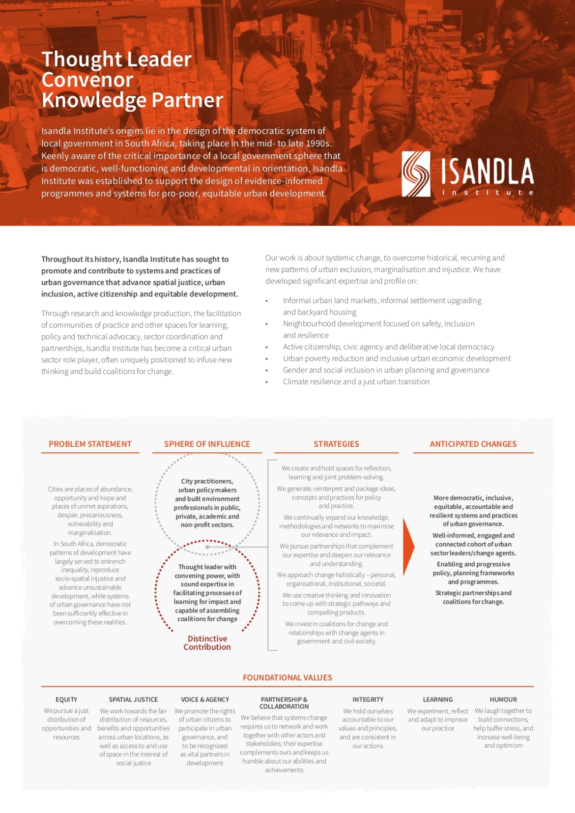 (Re)Introducing Isandla Institute